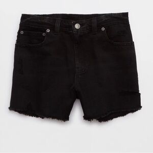 Aerie  Black Denim Shorts
